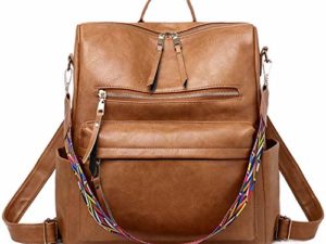 Bageek Damen Handtasche, Frauen Rucksack Mode Lässig Schulrucksack Reiserucksack Umhängetasche